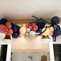 Spider balloon add-on featured in Halloween balloon garland decoration