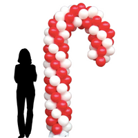 Balloon Candy Cane Columns