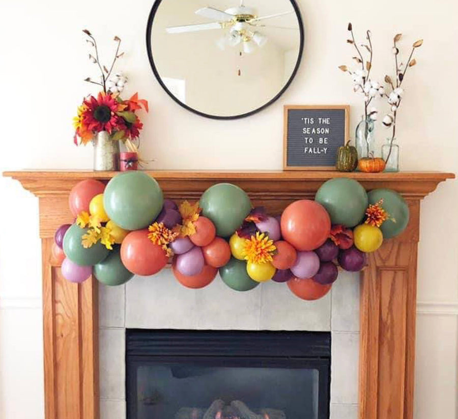 Fall & Halloween Balloon Garlands - 6 Color Palettes Available