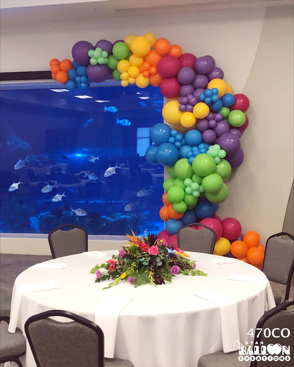 corporate-dinner-garland-utah-balloons