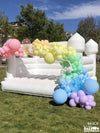 rainbow-celebration-utah-balloon-garland-bounce-house