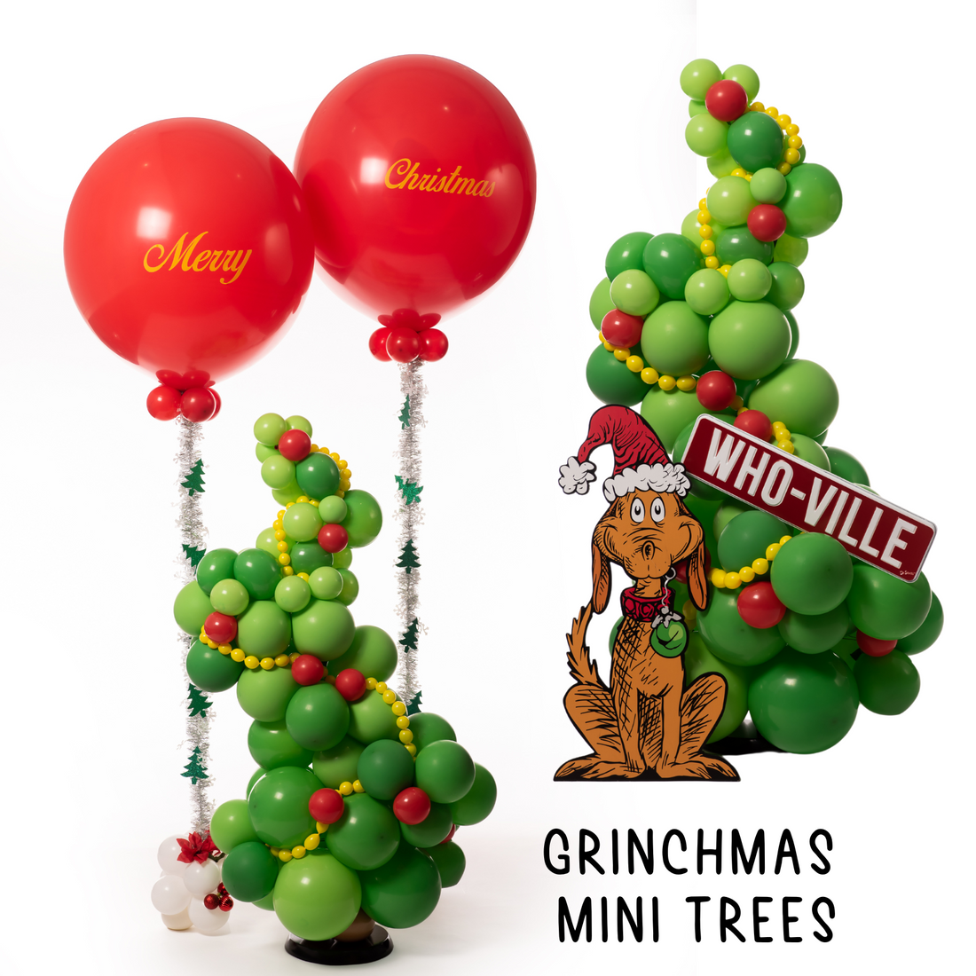 Grinchmas Tree | Mini & Full Size | Grinch Party Decor